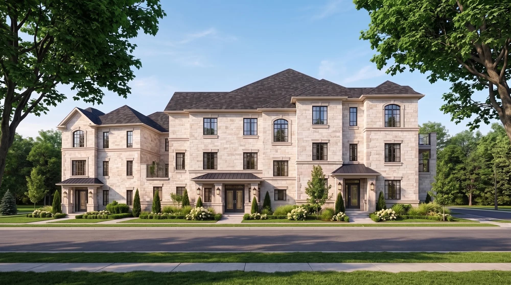 A welcoming façade — illustrative Unity Towns imagery