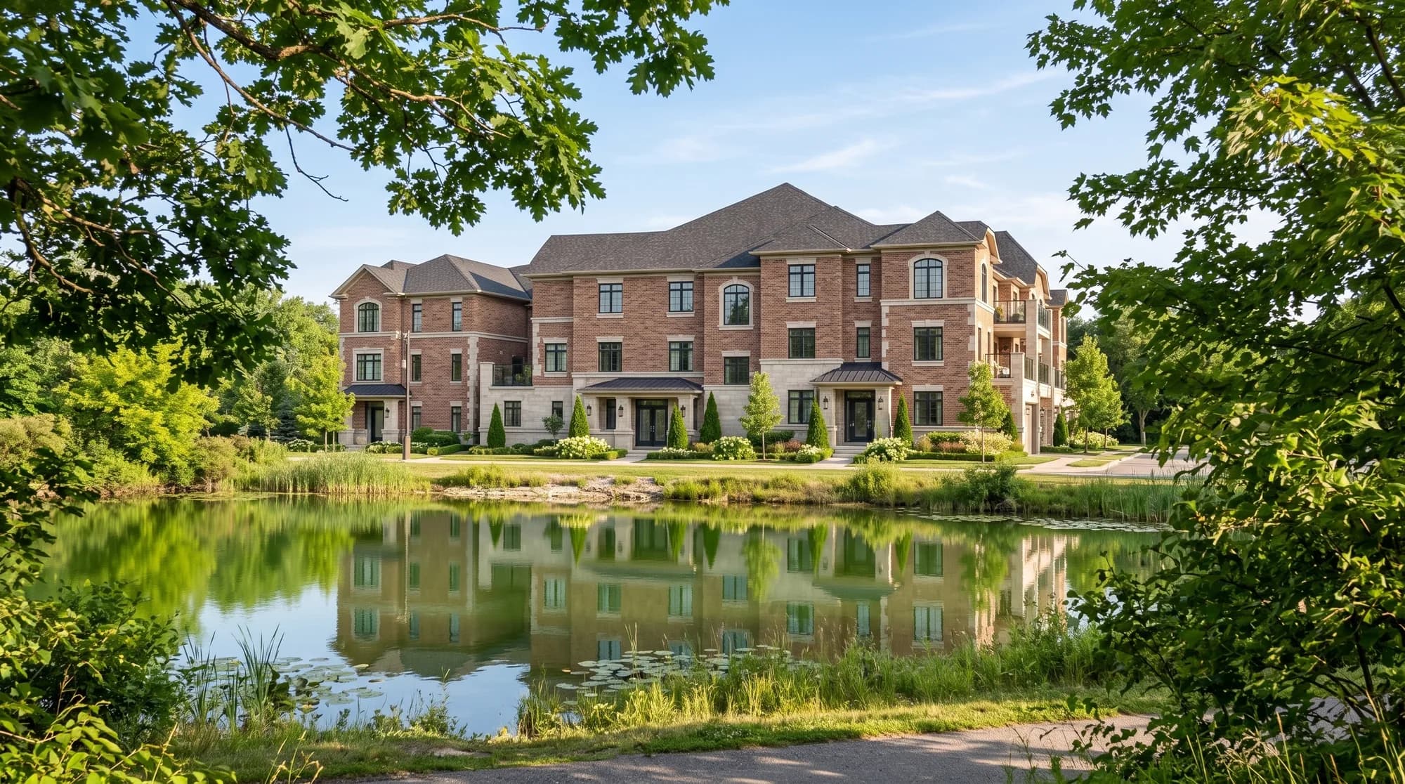 A waterside perspective — illustrative Unity Towns imagery